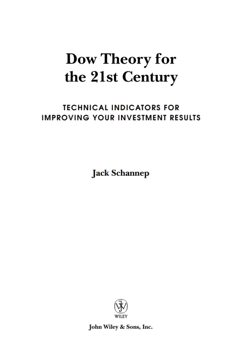 Cover image for book Dow Theory for the 21st Century