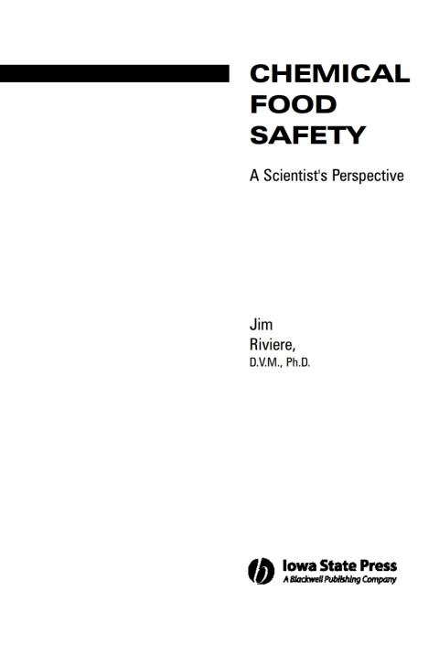 Cover image for book Chemical Food Safety