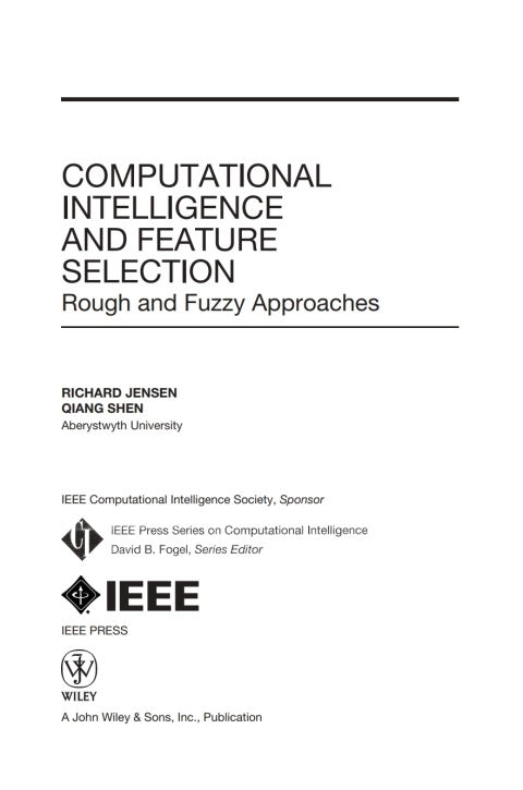 Cover image for book Computational Intelligence and Feature Selection