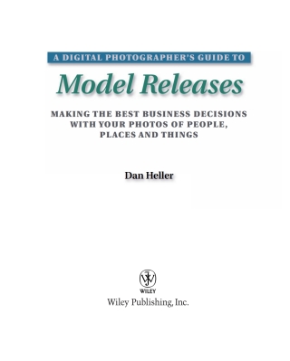 A Digital Photographer's Guide to Model Releases