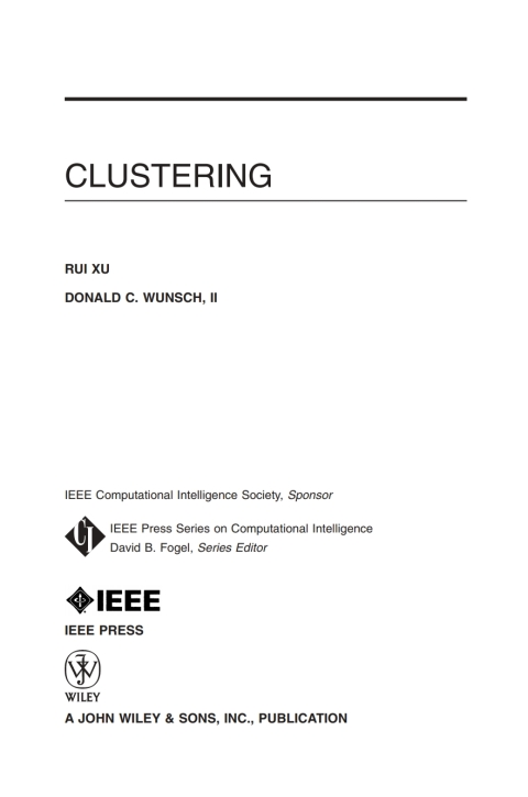 Cover image for book Clustering