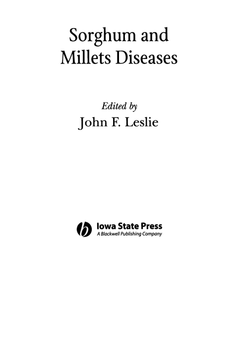 Cover image for book Sorghum and Millets Diseases