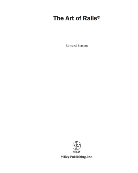 Cover image for book The Art of Rails