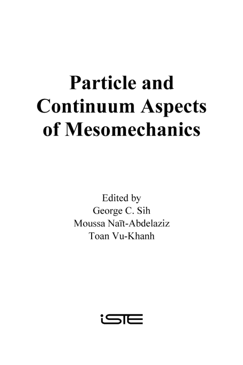 Cover image for book Particle and Continuum Aspects of Mesomechanics
