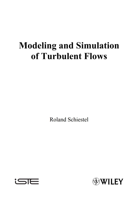 Cover image for book Modeling and Simulation of Turbulent Flows