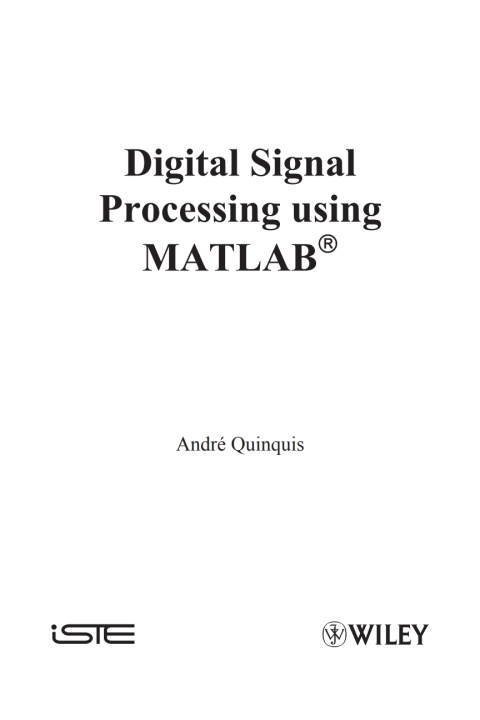Cover image for book Digital Signal Processing Using MATLAB
