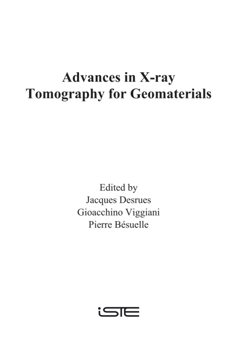 Cover image for book Advances in X-ray Tomography for Geomaterials