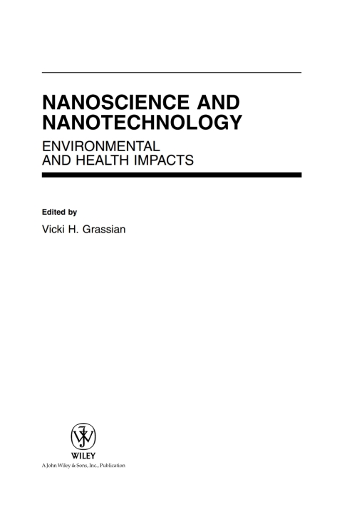 Cover image for book Nanoscience and Nanotechnology