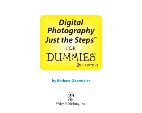 Cover image for book Digital Photography Just the Steps For Dummies