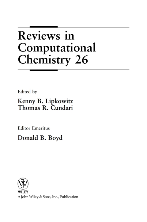 Reviews in Computational Chemistry 