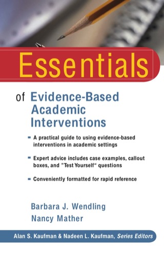 Essentials of Evidence-Based Academic Interventions