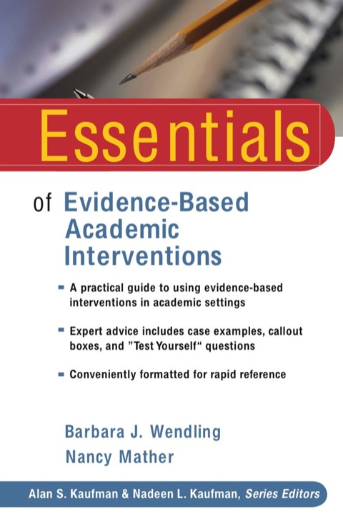 Cover image for book Essentials of Evidence-Based Academic Interventions