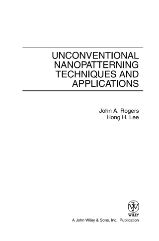 Unconventional Nanopatterning Techniques and Applications