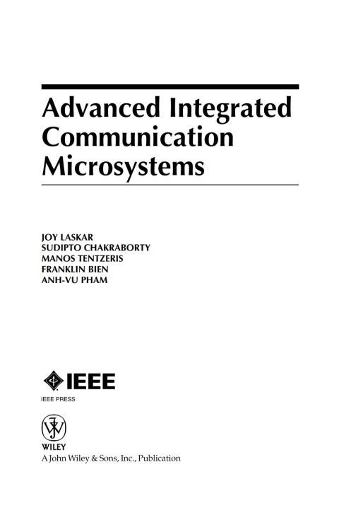 Cover image for book Advanced Integrated Communication Microsystems