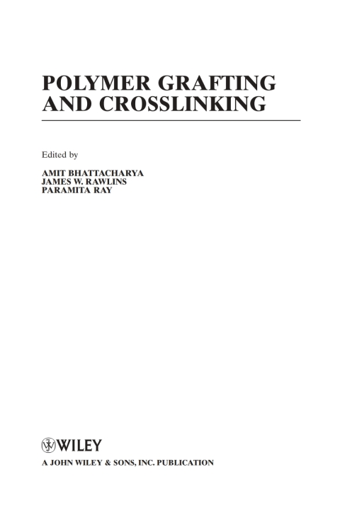 Cover image for book Polymer Grafting and Crosslinking