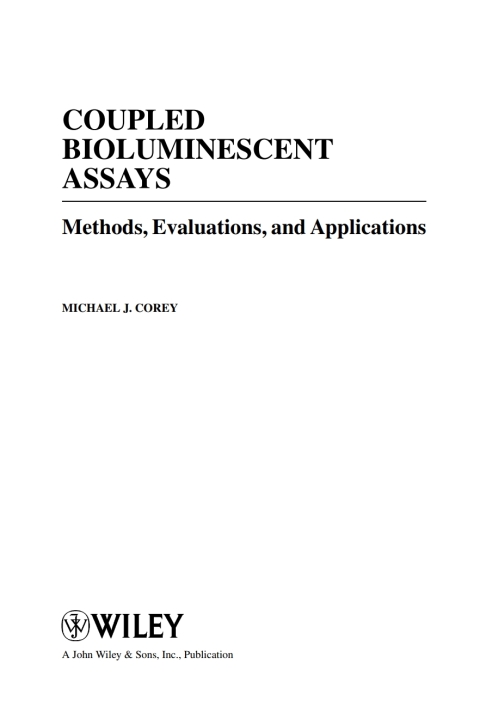Cover image for book Coupled Bioluminescent Assays
