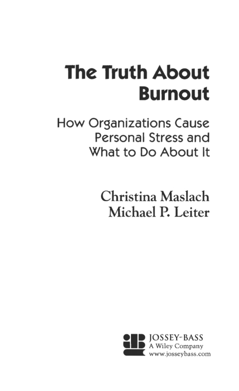 Cover image for book The Truth About Burnout