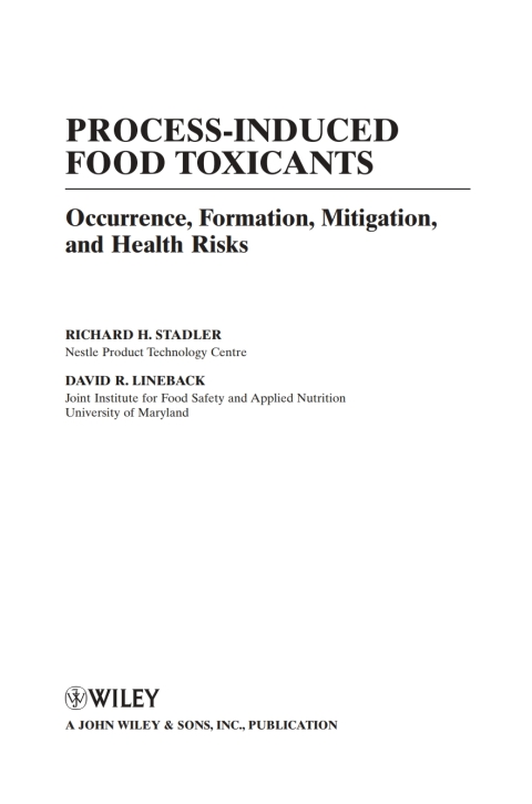Cover image for book Process-Induced Food Toxicants
