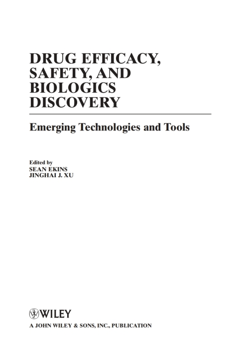 Cover image for book Drug Efficacy, Safety, and Biologics Discovery