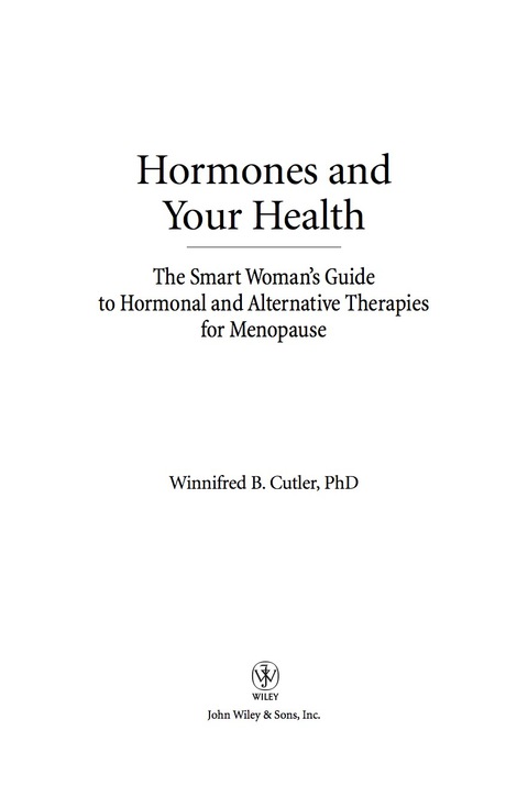 Cover image for book Hormones and Your Health