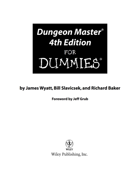 Cover image for book Dungeon Master For Dummies