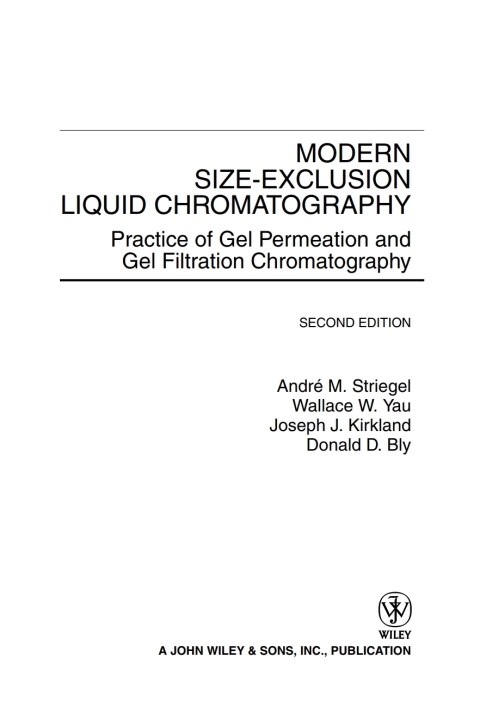Cover image for book Modern Size-Exclusion Liquid Chromatography