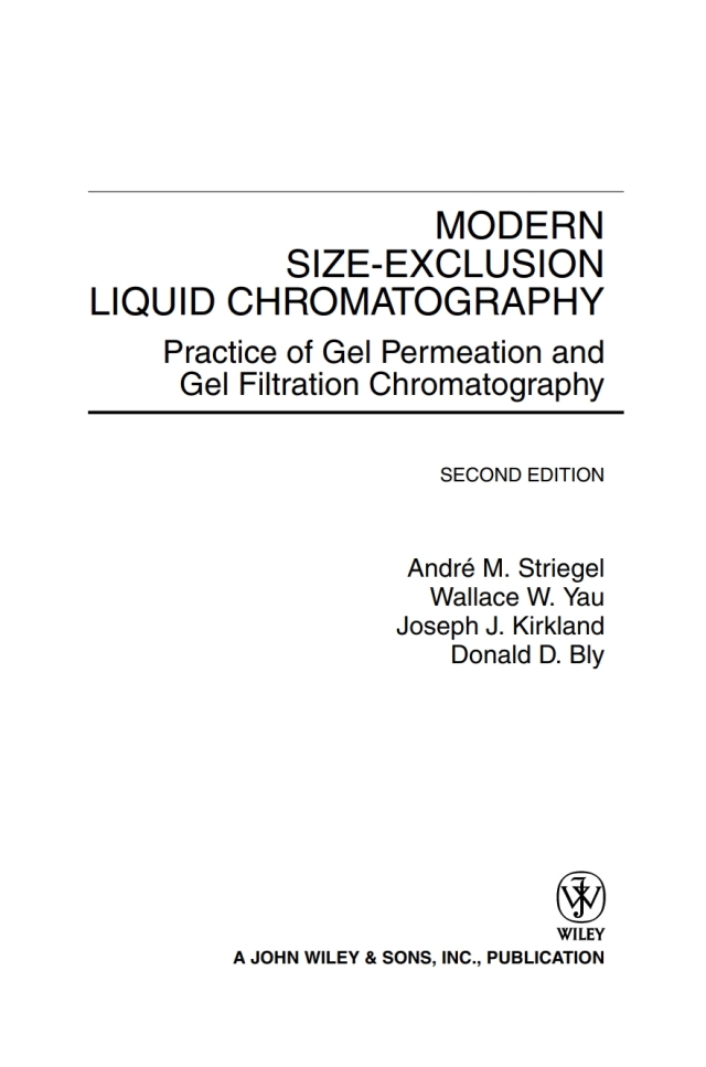 Modern Size-Exclusion Liquid Chromatography