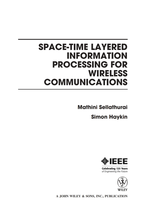 Cover image for book Space-Time Layered Information Processing for Wireless Communications