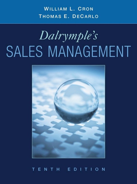 Cover image for book Dalrymple's Sales Management: Concepts and Cases