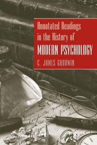 Cover image: Annotated Readings in the History of Modern Psychology 9780470228111