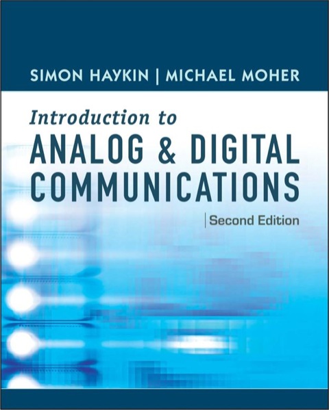 Cover image for book An Introduction to Analog and Digital Communications