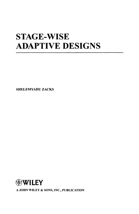 Cover image for book Stage-Wise Adaptive Designs