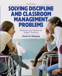 Cover image: Solving Discipline and Classroom Management Problems: Methods and Models for Today's Teachers 7th edition 9780470129104