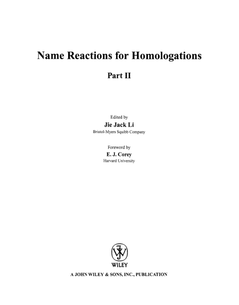 Name Reactions for Homologation, Part 2 