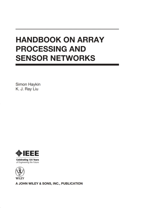 Cover image for book Handbook on Array Processing and Sensor Networks