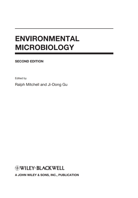 Cover image for book Environmental Microbiology