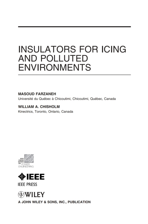 Cover image for book Insulators for Icing and Polluted Environments