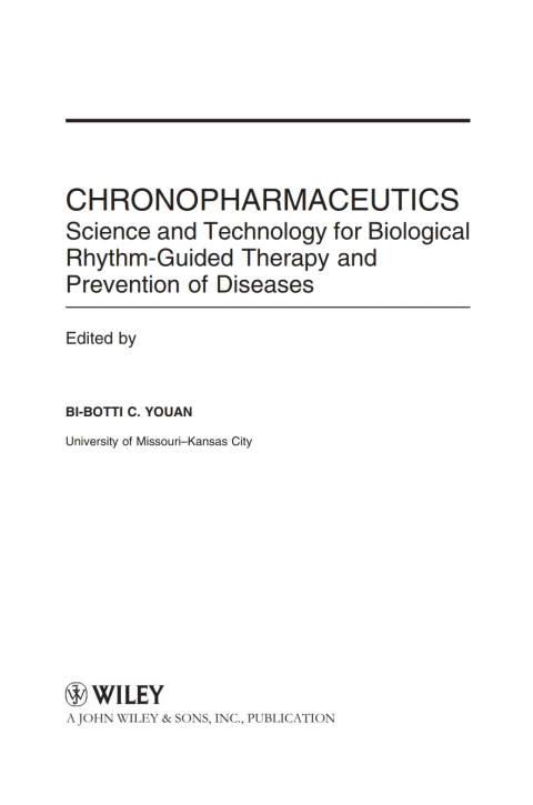 Cover image for book Chronopharmaceutics