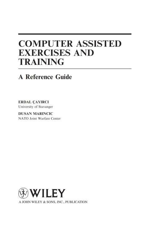 Cover image for book Computer Assisted Exercises and Training: A Reference Guide