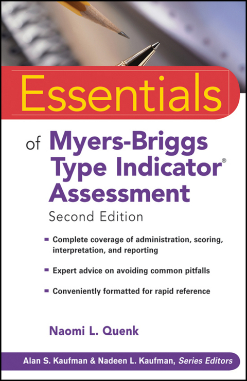 Cover image for book Essentials of Myers-Briggs Type Indicator Assessment