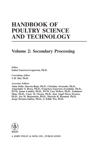 Handbook of Poultry Science and Technology, Secondary Processing
