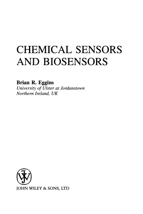 Cover image for book Chemical Sensors and Biosensors