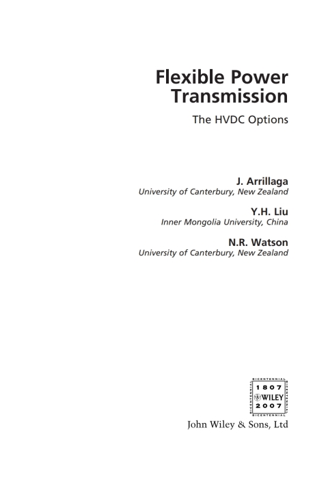 Cover image for book Flexible Power Transmission: The HVDC Options
