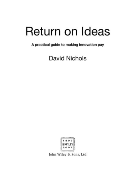 Return on Ideas 