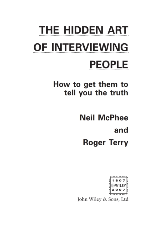 Cover image for book The Hidden Art of Interviewing People: How to get them to tell you the truth