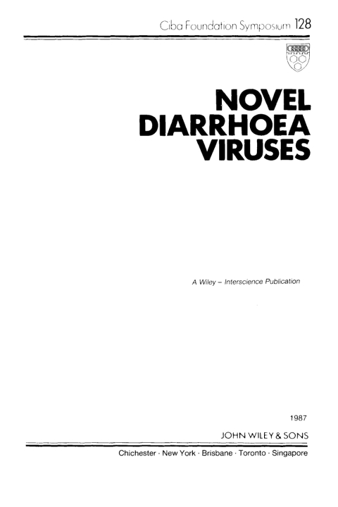 Cover image for book Novel Diarrhoea Viruses