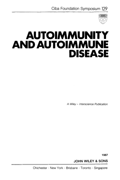 Cover image for book Autoimmunity and Autoimmune Disease