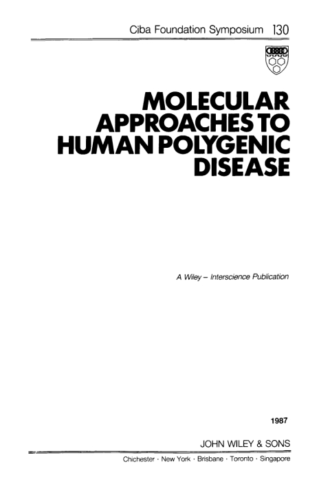 Cover image for book Molecular Approaches to Human Polygenic Disease