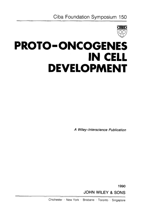 Cover image for book Proto-Oncogenes in Cell Development