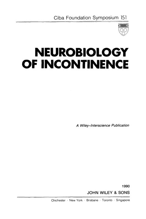 Cover image for book Neurobiology of Incontinence